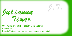 julianna timar business card