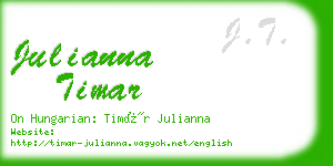 julianna timar business card